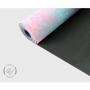 Suede natural rubber Yoga Mat with fashion design,Suede Microfiber Fitness Yoga
