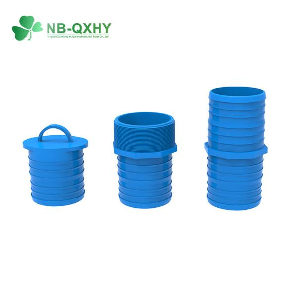 High Thickness Plastic Blue Hose Connector 2-6 Inch for PVC Layflat Hose