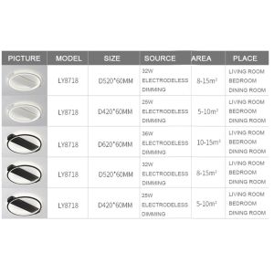 Fore Round Shapes ceiling lights for indoor home Lighting Fixtures (WH-MA-99）