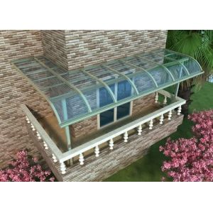 Waterproof PC Solid Polycarbonate Sheet UV Layer Protection Resisting Rain