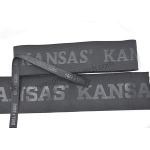 High Frequency Embossed Jacquard Elastic Band Wide Customized Logo