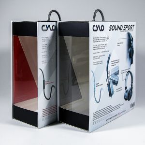 Gift Cardboard Headphone Earphone Packaging Box CYLO Folding