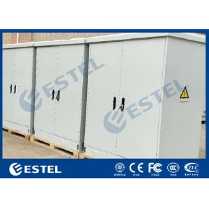 Weatherproof Dual Compartment Air Conditioner Cooling Outdoor Enclosure , With