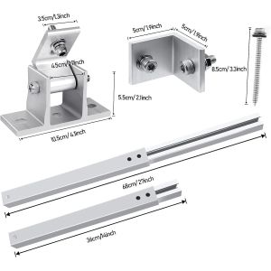 Maximum Efficiency Solar Panel Mounting Bracket with Adjustable Angle Wind Load