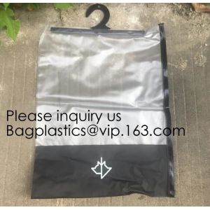 PVC/EVA Plastic Cloth Underwear Hanger Packaging Bag With Snap Button,Eco
