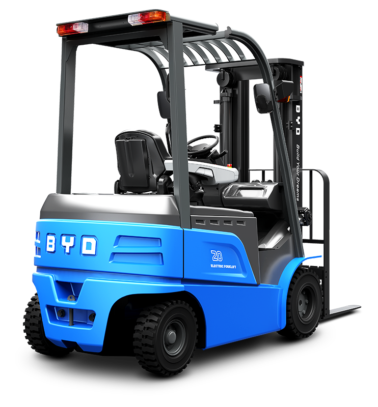 BYD's Four Pivot Balance Weight 2.0-2.7 Ton Pure Electric Forklift For Dual Drive