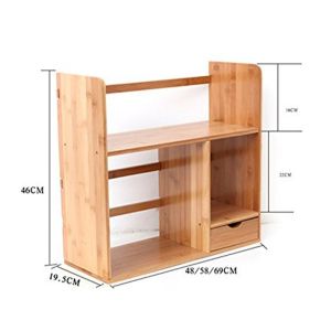Quality Rectangle BAMBOO File Stand Holder Desktop Bookcase for Multipurpose and Durable Needs for sale