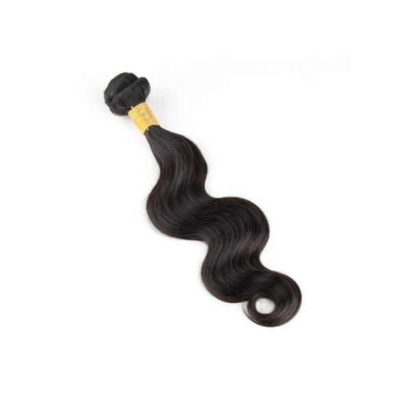 Natural Color 1b# Brazilian Virgin Hair Bundles Soft And Neat 7A Grade