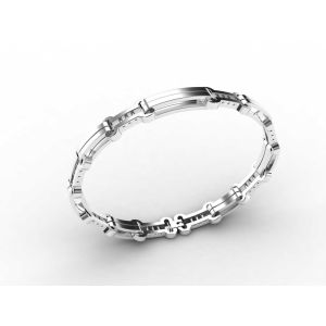 Quality Top Quality Europe Fashion Stainless Steel Genuine Leather Silicone Bangle Bracelet ADB1 for sale