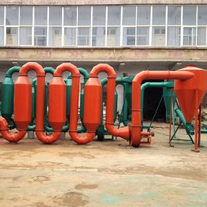 Hot Air Flow Pipe Sawdust Wood Shavings Chips Dryer