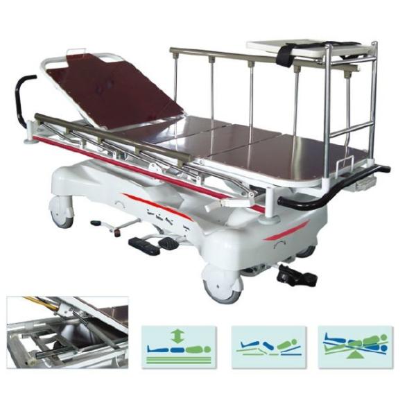 Buy X - Ray Patient Stretcher Trolley Hydraulic Rise And Fall Stretcher Cart CE Certificate at wholesale prices