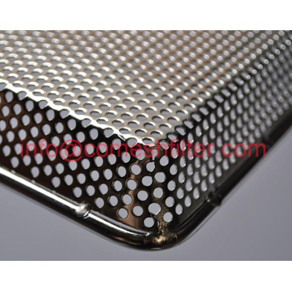 SS Screen Rectanglar Perforated Tray , Stainless Steel Mesh Tray