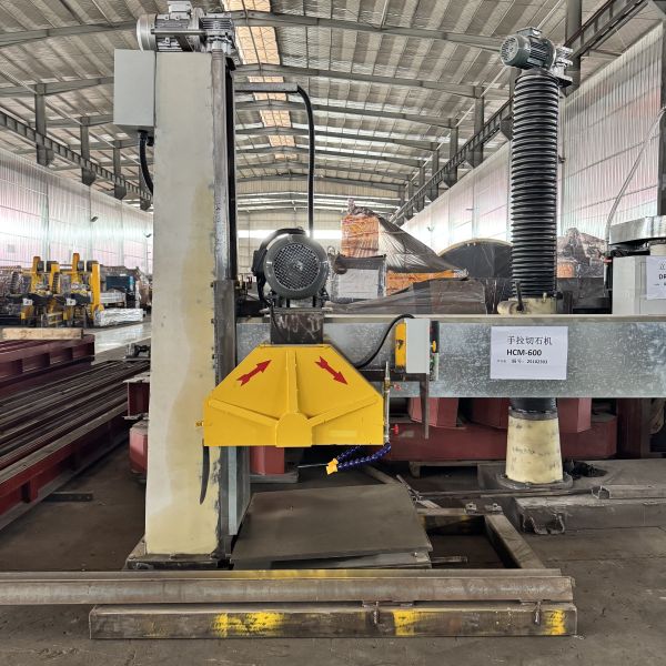 Buy HCM-600 Hand Stone Cutting Machine with Ø600 mm Blade 700 mm Lift and 7.5 kW Motor for Precision Stone Cutting at wholesale prices