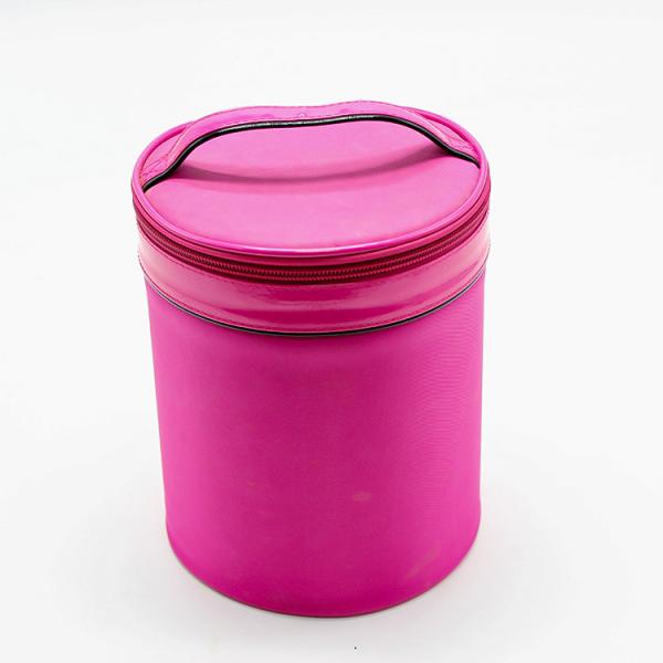 Buy OEM Double Zipper Cosmetic Bag BSCI Personalized Leather Makeup Bag at wholesale prices