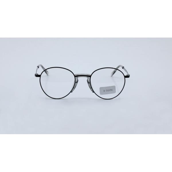 Buy Creative designer 2019 super light titanium glass frame with acetate bridge new idea for Ladies and Gentlemen eyewear at wholesale prices