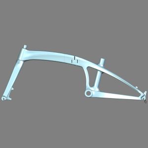 Lightweight Full Carbon Folding Bike Frame Foldable Bicycle Frameset 20inch