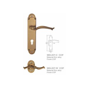 Interior Metal Zinc Alloy Door Handle , Commercial Door Handle Hign Performance
