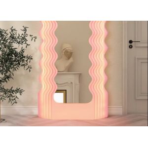 Same style ins style wave mirror Memphis floor lamp full body fitting mirror