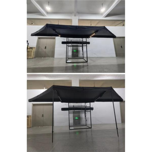Easy Installation Free Standing 180 Degree Awning Build In LED Light Strip