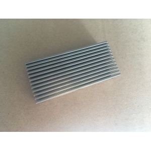 Aluminum Anodized Customized Bonded Folded Fin Chip Heat Sink