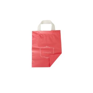 Smooth LDPE Custom Plastic Handle Bags Recyclable And Reusable