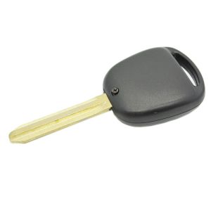 Convenient and Durable Toyota 3-Button Remote Key Casing with Black Plastic