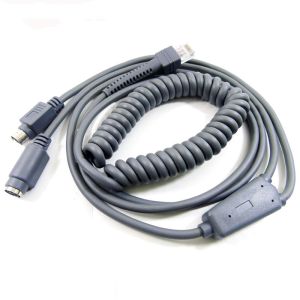 CBA-K01-S10PAR Coiled Data Cable 3m 9.8ft For Symbol Scanner