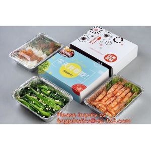 Disposable Square Small Aluminium Foil Bake Pan With Clear Dome Lid,barbecue