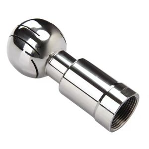 WZ SS 304 316 316L Tri Clamp Sanitary Hose Joint with 360 Rotary Cleaning Ball