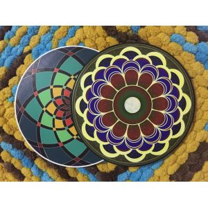 Custom Big Size Round Silicone Cup Coaster / Soft PVC Table Placemat With High