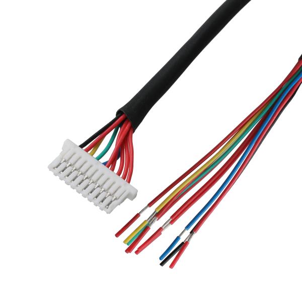 Buy Lvds Cable 10P JST SHLP-10V-S-B To Semi-stripped Harnesses Custom Coaxial Cable Assemblies Automotive Wire Harness at wholesale prices