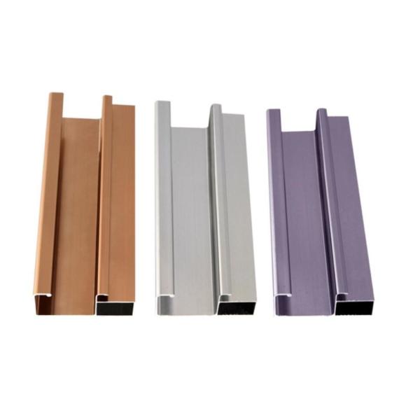 Buy Anti Scratch 60um Film Architectural Aluminium Profiles cut to length at wholesale prices