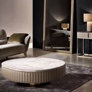 Matte Customized Coffee Table Contemporary 45cm Italian Marble