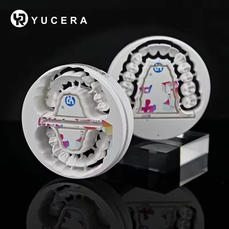 China Yucera Zirconia Implant Disk Teeth Crowns Blank Ceramic Disc Multilayer Lab Zirconia Block Dental on sale