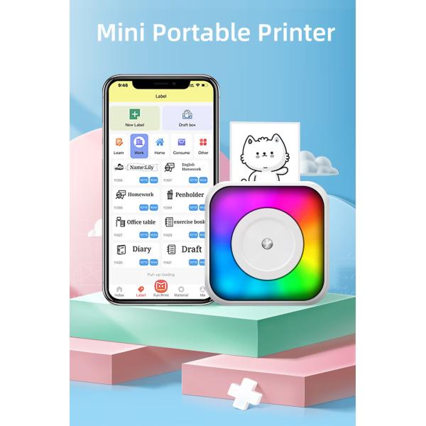 OEM Portable Thermal Papers Mini Inkless Printer For IOS Android