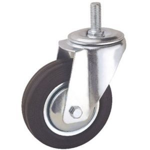 4 inch roller ball caster industrial rubber casters stem casters