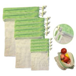 Quality Bpa Free Biodegradable 18x12&quot; Organic Cotton Mesh Bag for sale
