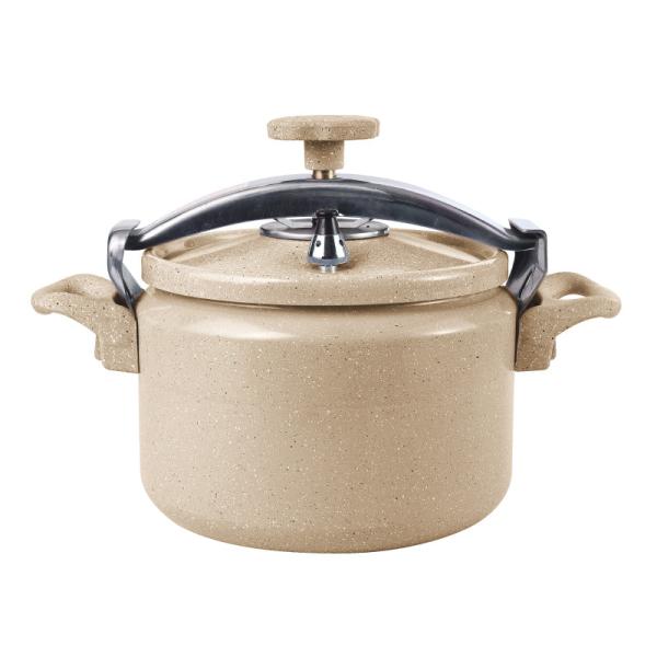 Buy 4L Marble Coated Aluminium Gas Pressure Cooker 5mm Thickness at wholesale prices