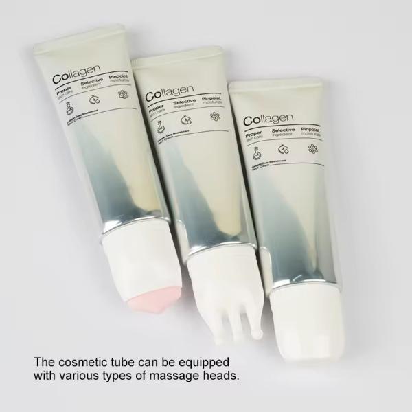 Strong Barrier Cosmetic Tube 50ML Aluminum Tube Cosmetic Packaging With Different Massage
