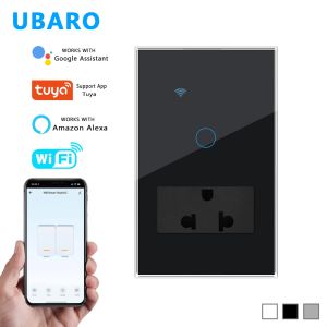 Tailand/Vietnam Standard Switch Socket Combination with Tempered Glass Panel 118