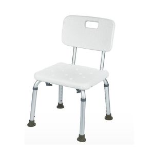 Elderly Square Seat Bathroom Shower Chair Bath Seat with Back