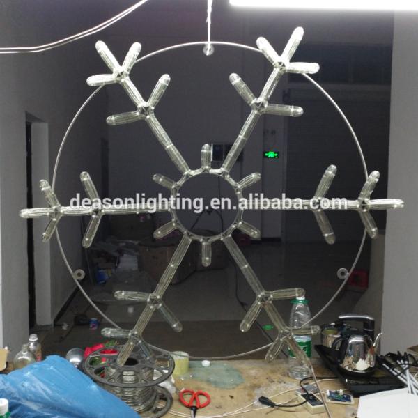 90cm led cool white crystal snowflake
