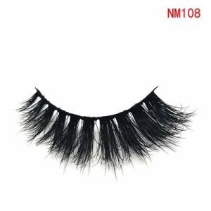100% 3D Mink Eyelashes Crisscross Natural Fake Lashes Overlength NM108
