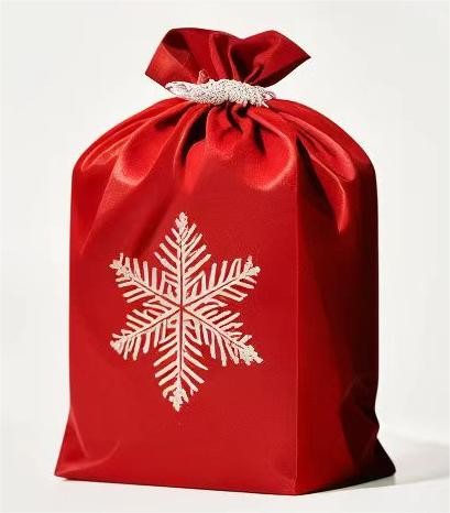 Buy Christmas Limited Series Plastic Drawstring Bags With Logo Closed at wholesale prices