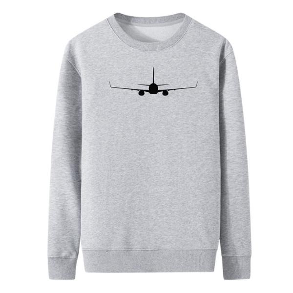 flat stitching seem men cotton polyester crew plain pullover thermal sweatshirts
