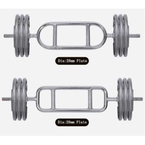 chrome 28mm dia handle barbell plate ,50mm dia olympic plate with weightlifting