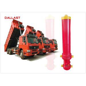 ISO9001 Certification Dump Trailer Hydraulic Cylinder Welded Plunger Long Stroke