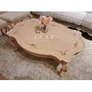 European Elegant Style Classic Wooden Coffee Tea Table