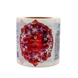 Embossing Surface Wine Bottle Paper Label UV Gradient Ramp Printing