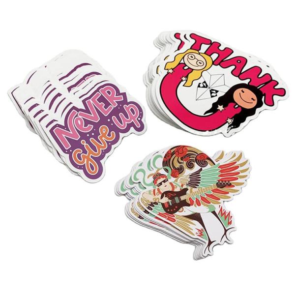 Buy Self Adhesive Custom Printed Gold Foil Stickers PVC Vinyl at wholesale prices